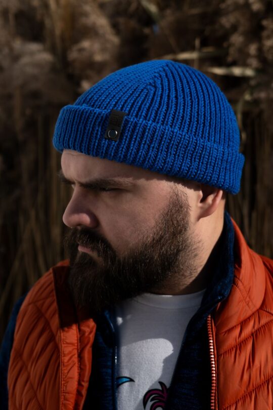 В'язана Шапка біні з вовни мериносу