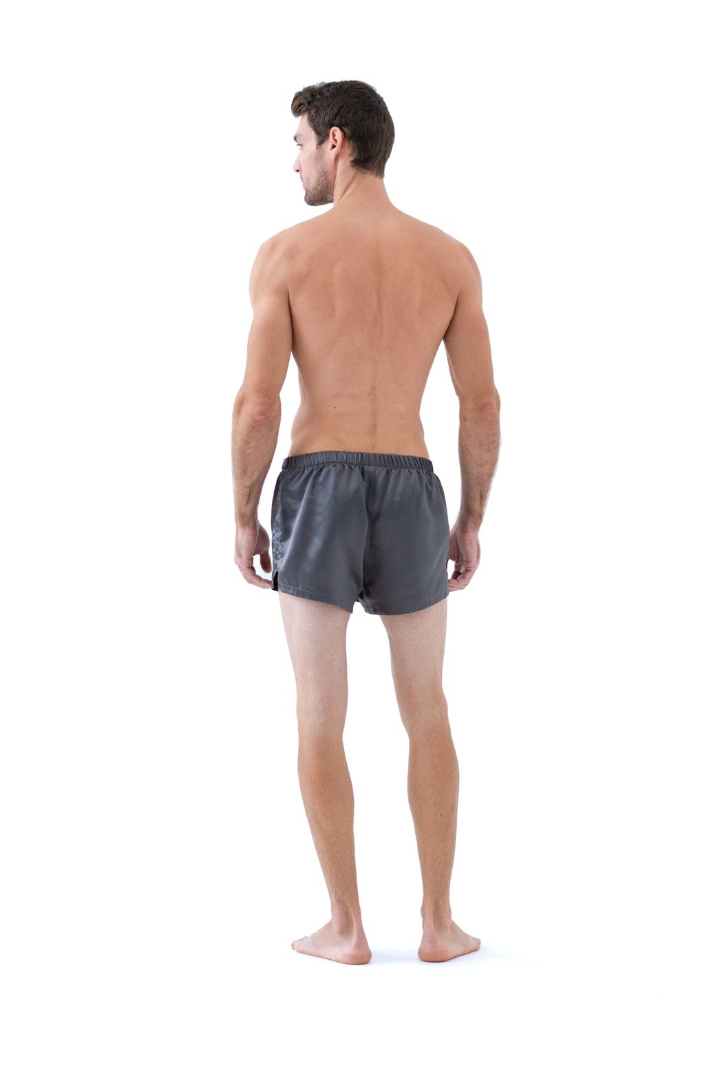 Boxers Mulberry Silk 100% Gray Boxers Mulberry Silk 100% Gray