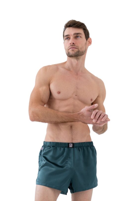 Boxers Mulberry Silk 100% Dark Green