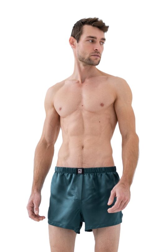 Set Man&Woman Silk 100% Dark Green