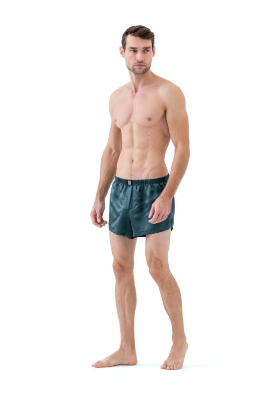 Boxers Mulberry Silk 100% Dark Green