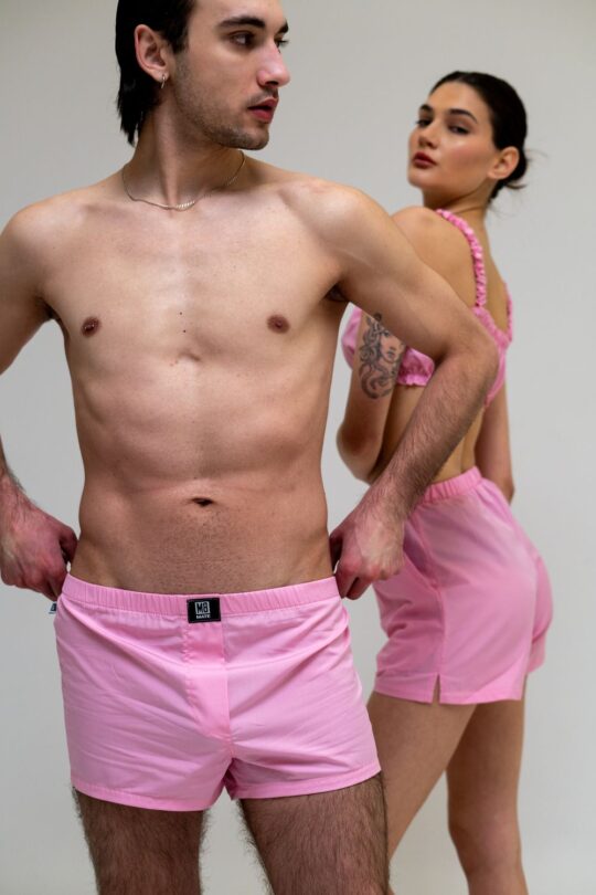 Set Man&Woman Boxers Pink