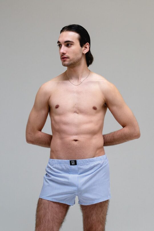 Mini Boxers Dark Blue Strip