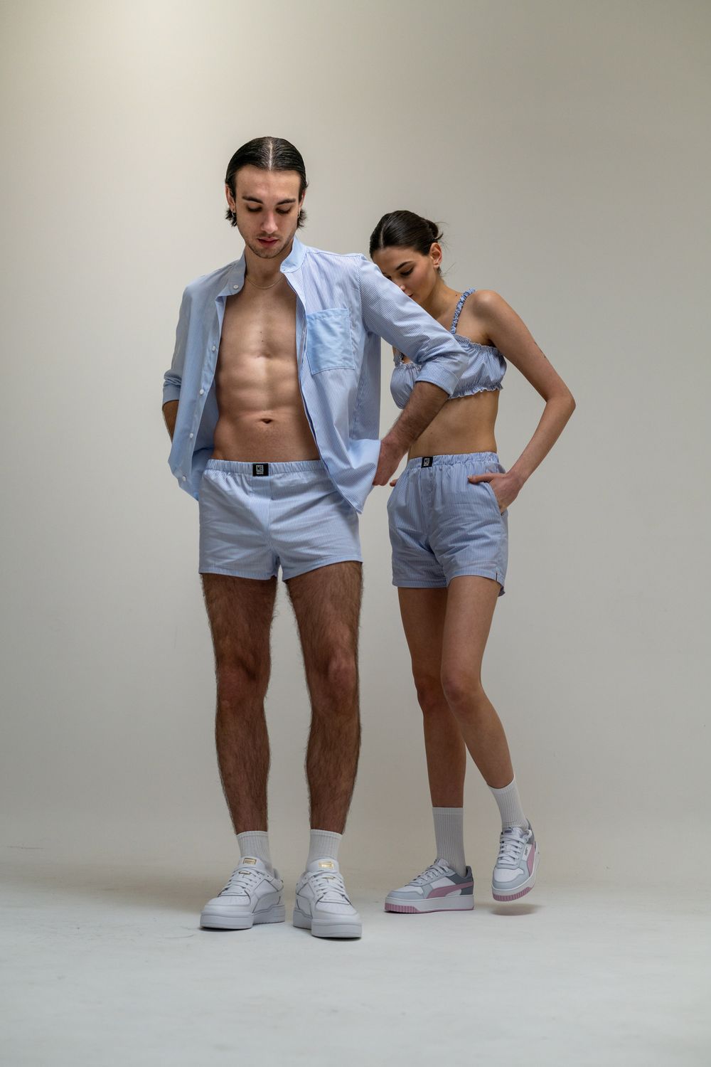 Set Man&Woman Boxers Strip Set Man&Woman Boxers Strip