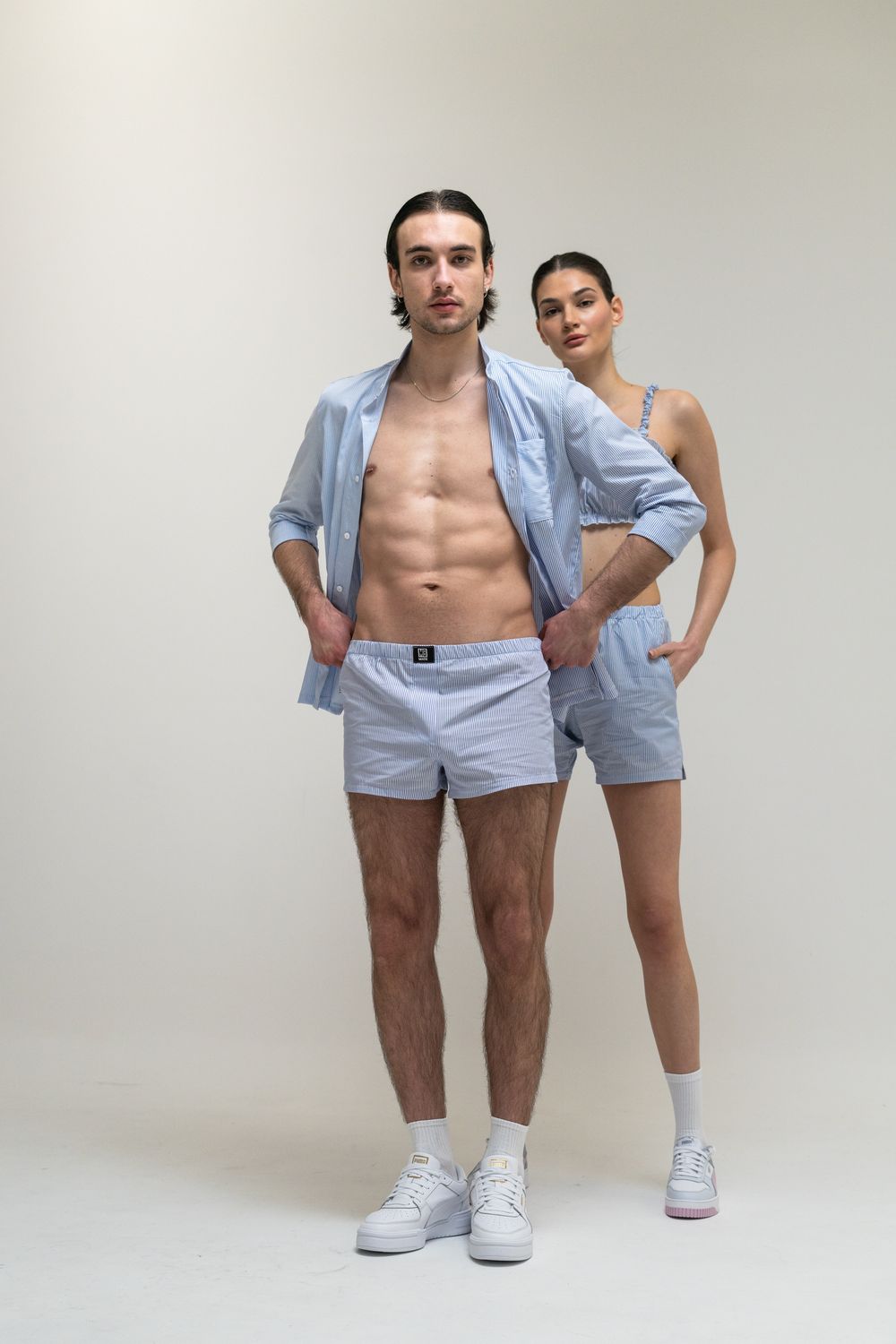 Set Man&Woman Boxers Strip Set Man&Woman Boxers Strip