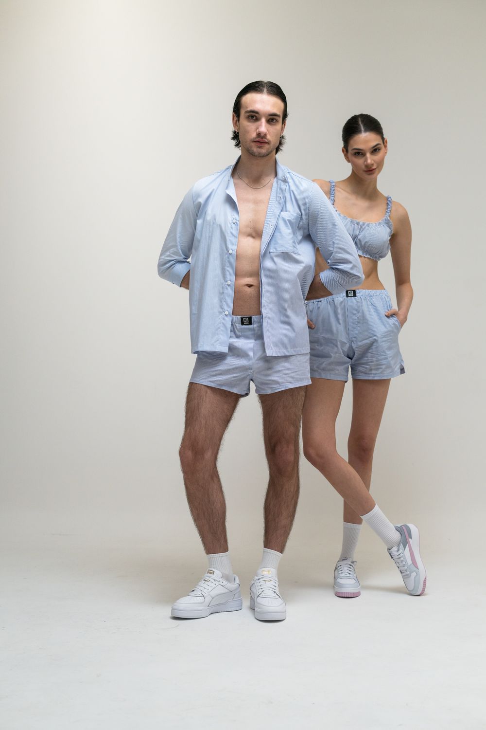 Set Man&Woman Boxers Strip Set Man&Woman Boxers Strip