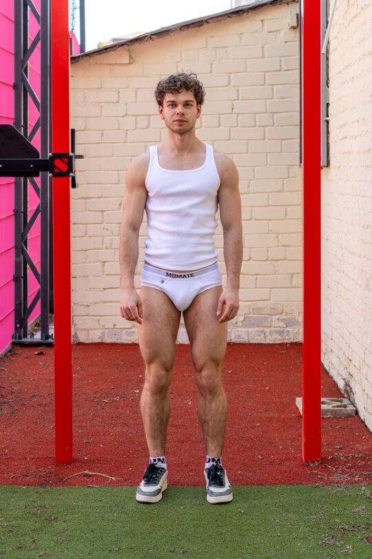 Майка рубчик White