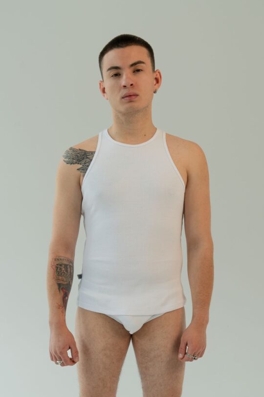 Чоловіча майка рубчик White