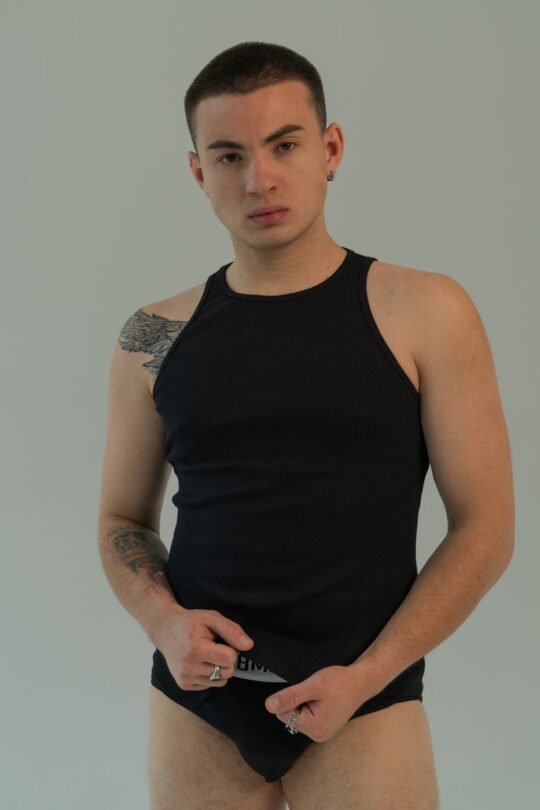 Чоловіча майка рубчик Black