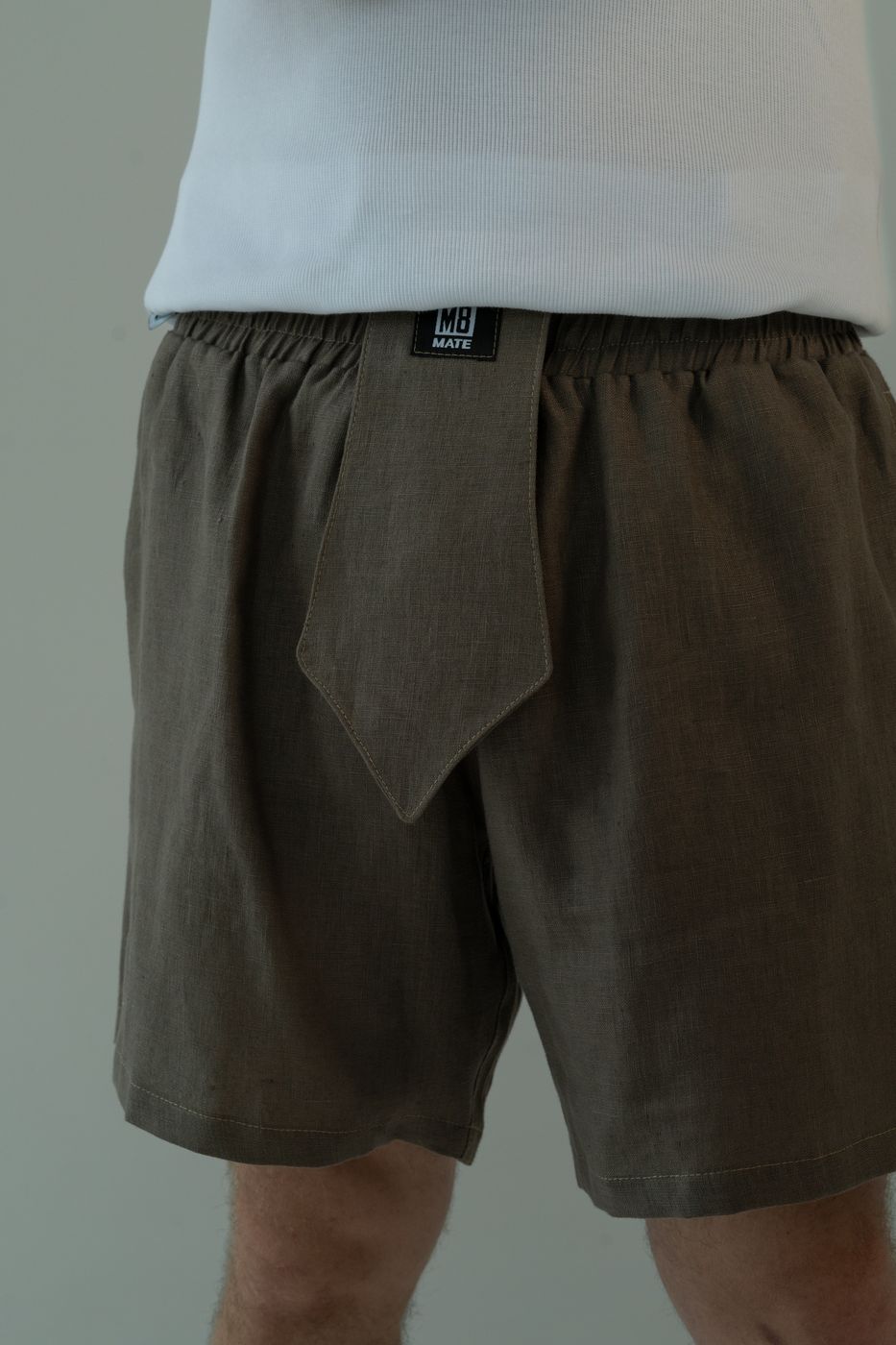 Boxers-Shorts Linen Taupe Boxers-Shorts Linen Taupe