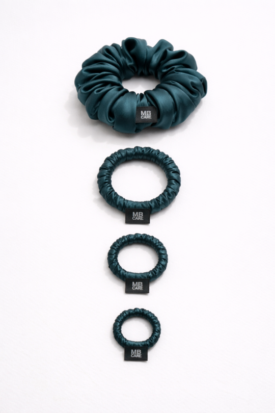 Шовкова резинка Dark Green Mulberry - 4 в 1